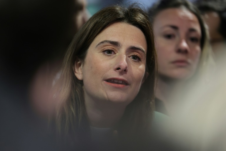 La secrétaire nationale des Ecologistes Marine Tondelier, le 25 février 2025 au Salon de l'agriculture à Paris