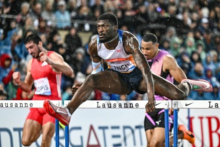 L'Américain Cordell Tinch a remporté le 110 m haies du meeting de la Ligue de diamant mercredi à Lausanne.