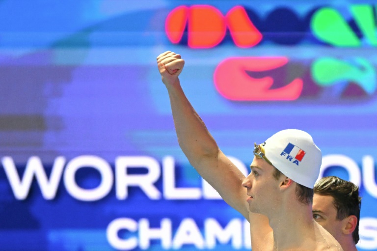 Léon Marchand à Budapest le 3 août 2025