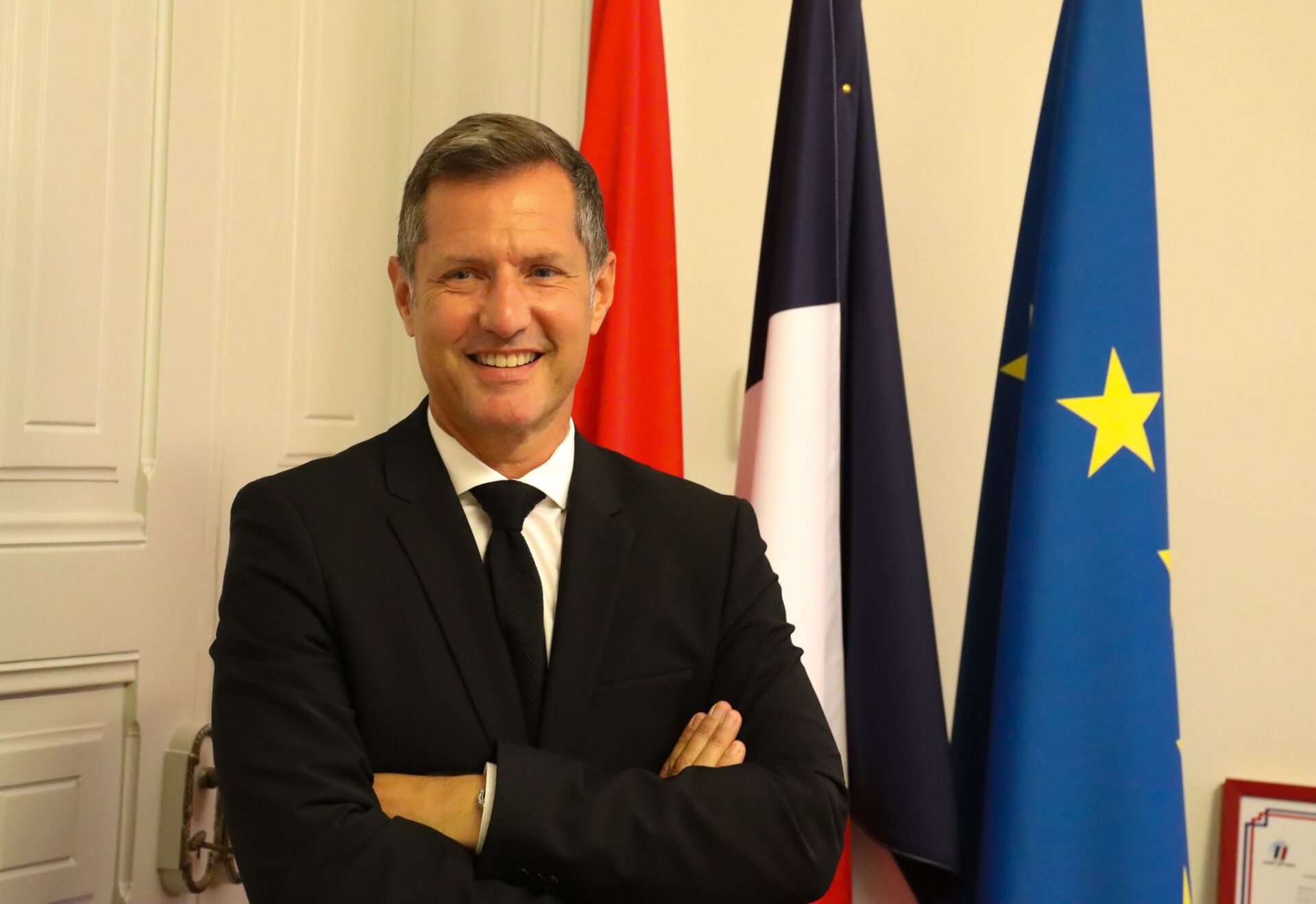 Nicolas Daragon, maire LR de Valence, interviewé par Jean-François Achilli sur Sud Radio, le 14 août, dans “L’invité politique”.