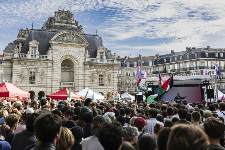 Meeting du leader de LFI Jean-Luc Mélenchon à Lille, le 6 septembre 2025 le