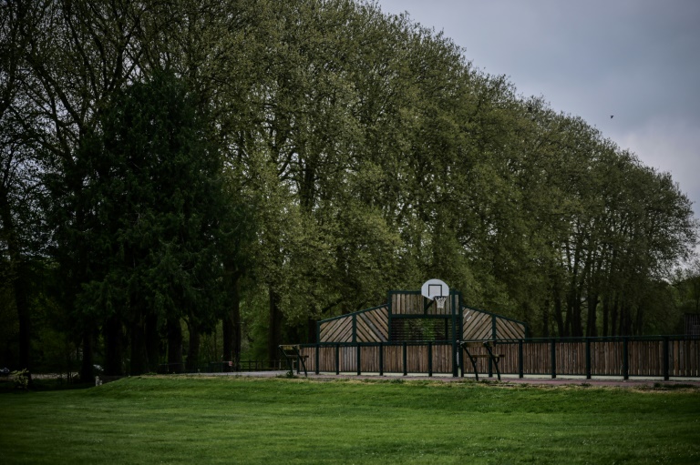 Un parc à Vivonne, dans la Vienne, d'où la joggeuse Agathe Hilairet est partie avant de disparaître, le 10 avril 2025 dans la Vienne