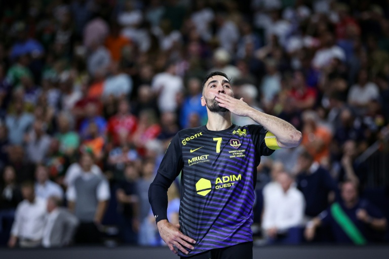 Le capitaine de Nantes, Valero Rivera, lors du Final 4 de la Ligue des champions contre le FC Barcelone, le 15 juin 2025 à Cologne