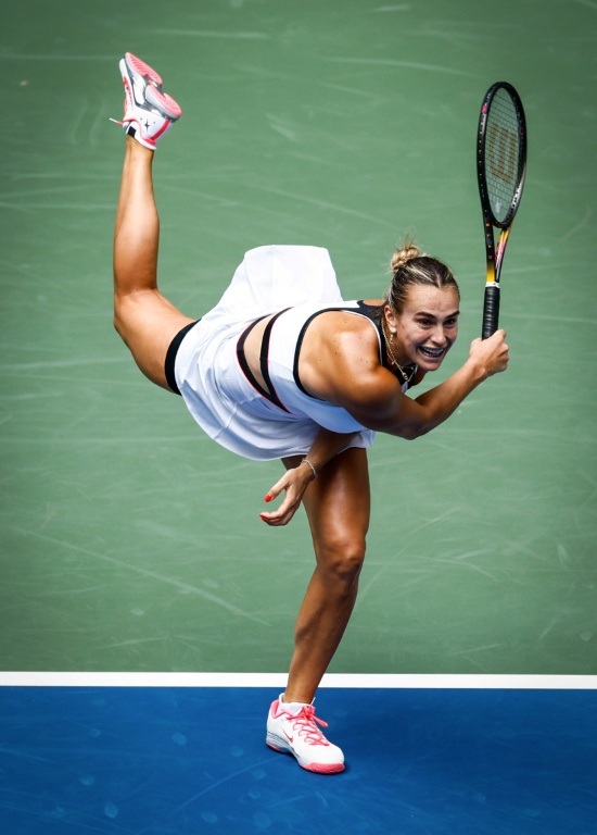 Aryna Sabalenka lors de son match du premier tour de l'US Open, le 24 août 2025 à New York.