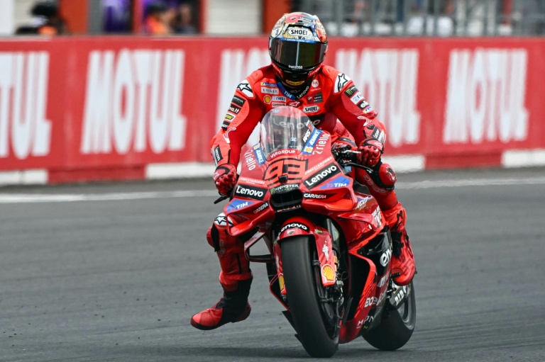 Marc Marquez lors du Grand Prix du Japon, le 28 septembre 2025 sur le circuit de Motegi