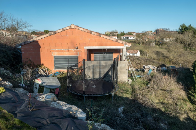La maison de Delphine et Cédric Jubillar, le 19 décembre 2021 à Cagnac-les-Mines, dans le Tarn