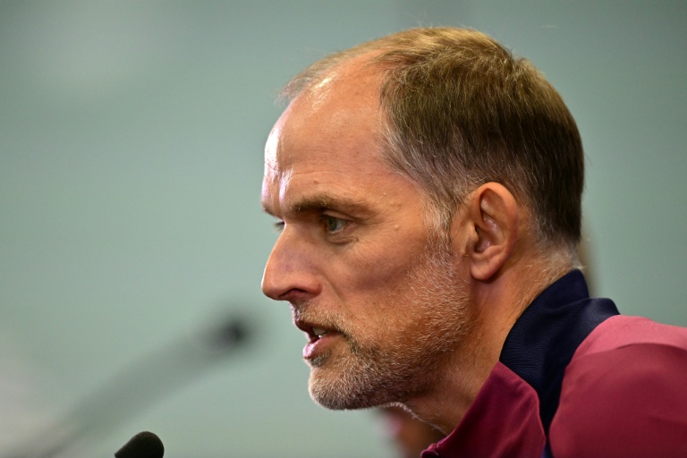 Le sélectionneur Thomas Tuchel lors d'un point presse au centre d'entraînement des Three Lions à St George's Park, le 5 septembre 2025