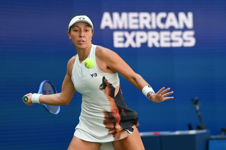 L'Américaine Jessica Pegula lors du 8e de finale de l'US Open contre sa compatriote Ann Li, à New York, le 31 août 2025