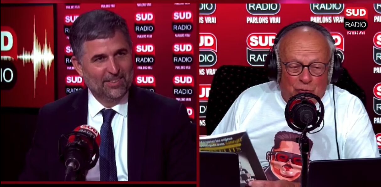 Fabien Bouglé, sur l’éolien, invité d’André Bercoff dans "Bercoff dans tous ses états” sur Sud Radio. Capture d'écran