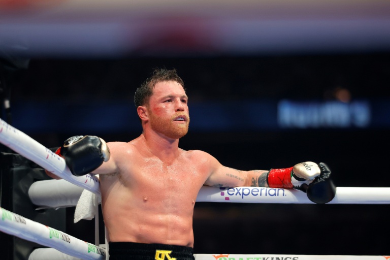 Canelo Alvarez lors de son combat perdu contre Terence Crawford à Las Vegas, le 13 septembre 2025 aux Etats-Unis