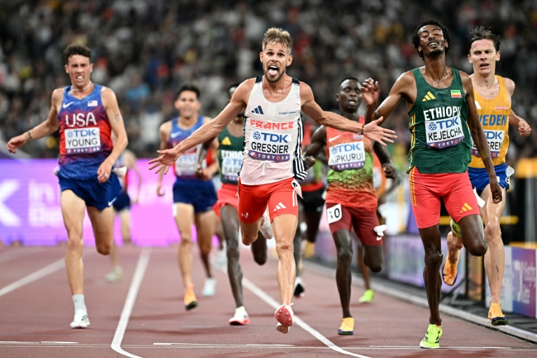 Jimmy Gressier a remporté, au sprint, le 10.000 mètres des championnats du monde de Tokyo, le 14 septembre 2025