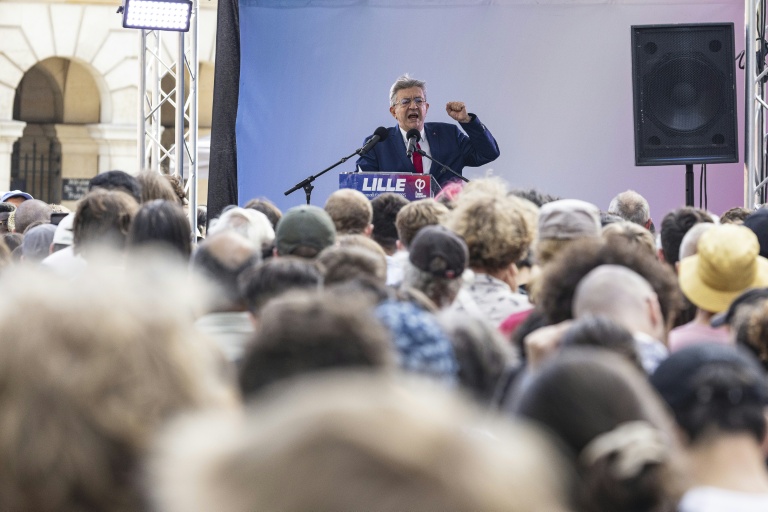 Meeting du leader de LFI Jean-Luc Mélenchon à Lille, le 6 septembre 2025 le