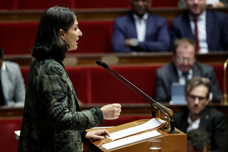 La députée de la France Insoumise Aurélie Trouvé à l'Assemblée nationale, le 16 décembre 2025