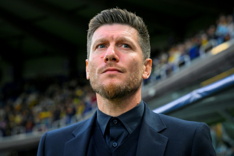 L'entraîneur belge Sébastien Pocognoli, pressenti pour prendre la suite d'Adi Hütter sur le banc de l'AS Monaco, à Bruxelle le 1er octobre 2025
