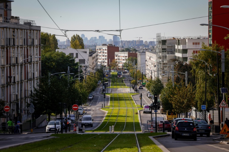 Un quartier résidentiel de Clichy-sous-bois, le 18 octobre 2023 en Seine-Saint-Denis