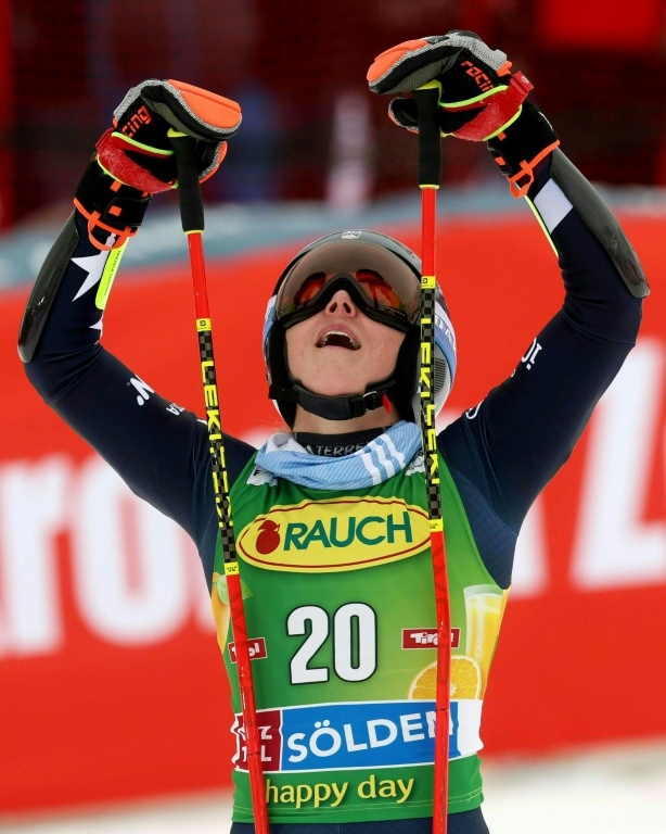 La reine du ski, l'Américaine Mikaela Shiffrin, après sa 4e place à l'issue du premier géant de la saison à Sölden en Autriche le 25 octobre 2025