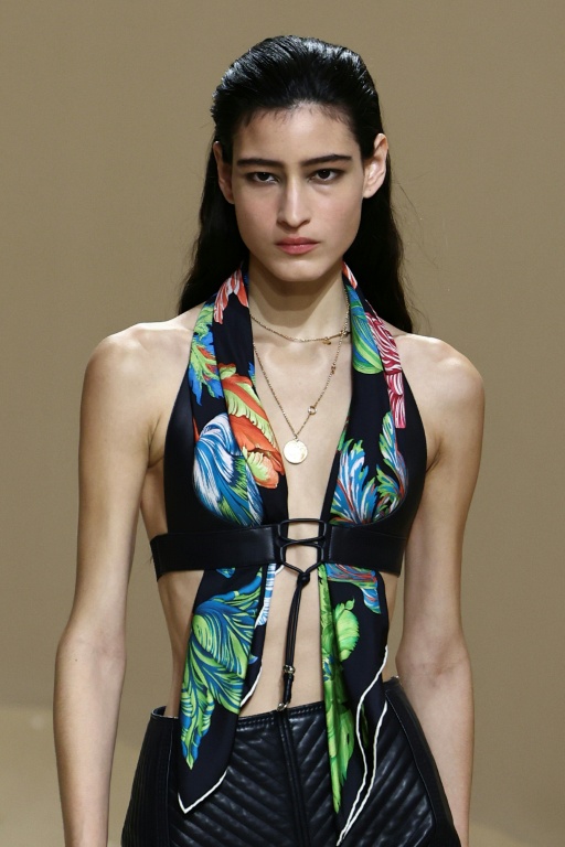 Présentation des créations Hermès pour la collection Prêt-à-porter Femme Printemps-Été 2026 lors de la Fashion Week de Paris, le 4 octobre 2025
