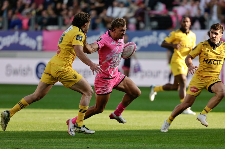 Le centre du Stade Français Jeremy Ward, lors d'un match contre le Stade rochelais, à Paris, le 11 octobre 2025