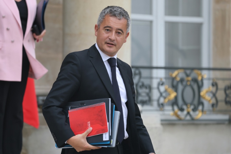 Le ministre de la Justice Gérald Darmanin à la sortie de l'Elysée, le 3 septembre 2025 à Paris