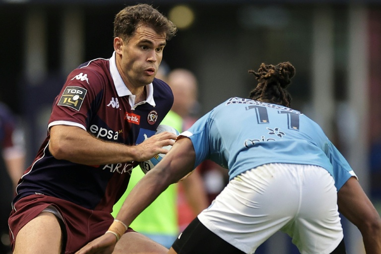 Damian Penaud, de l'UBB, à Perpignan le 18 octobre 2025
