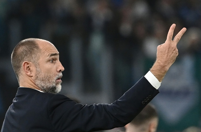 L'entraîneur de la Juventus Turin Igor Tudor durant le match du Championnat d'Italie contre la Lazio Rome le 26 octobre 2025 au Stade olympique