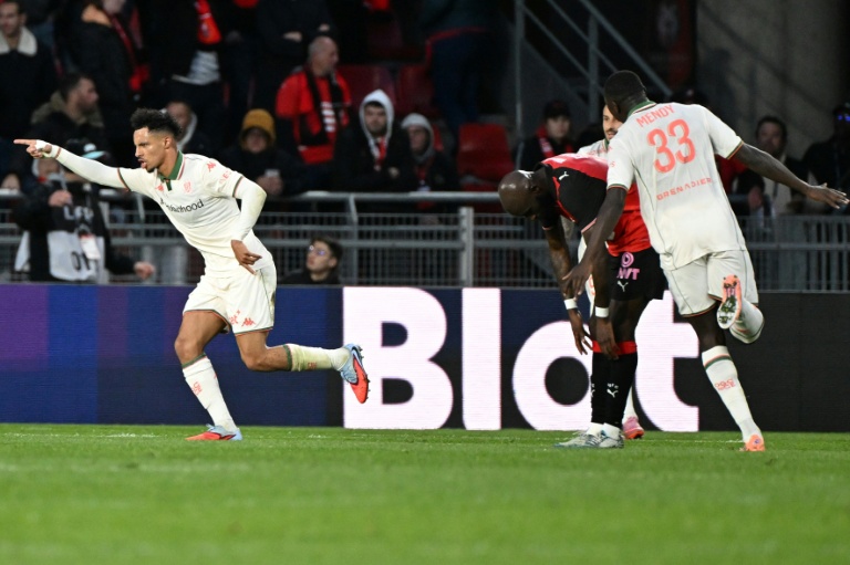 L'attaquant niçois Sofiane Diop, un des grands artisans de la victoire de son équipe 2-1 sur la pelouse du Stade Rennais, le 26 octobre 2025