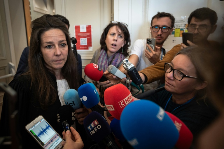 Géraldine Vallat, l'avocate de Nadine Jubillar, le 8 octobre 2025 à la cour d'assises du Tarn, à Albi