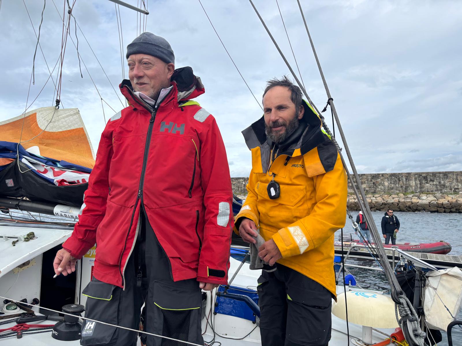 Joël Paris et Goulven Marie à La Corogne Transat Café l'Or