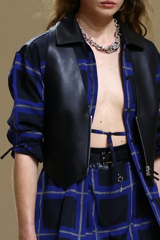 Présentation des créations Hermès pour la collection Prêt-à-porter Femme Printemps-Été 2026 lors de la Fashion Week de Paris, le 4 octobre 2025