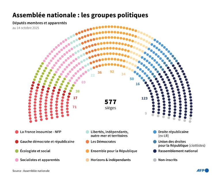 Assemblée nationale : les groupes politiques