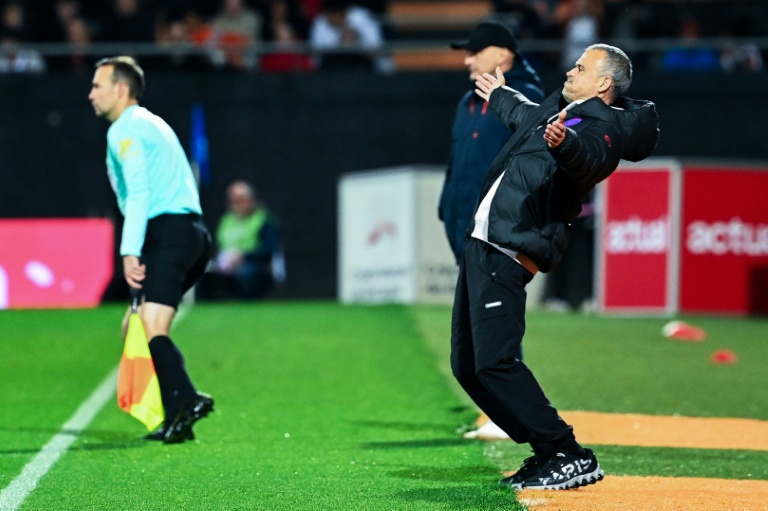 Luis Enrique lors de la rencontre du PSG à Lorient, le 29 octobre 2025