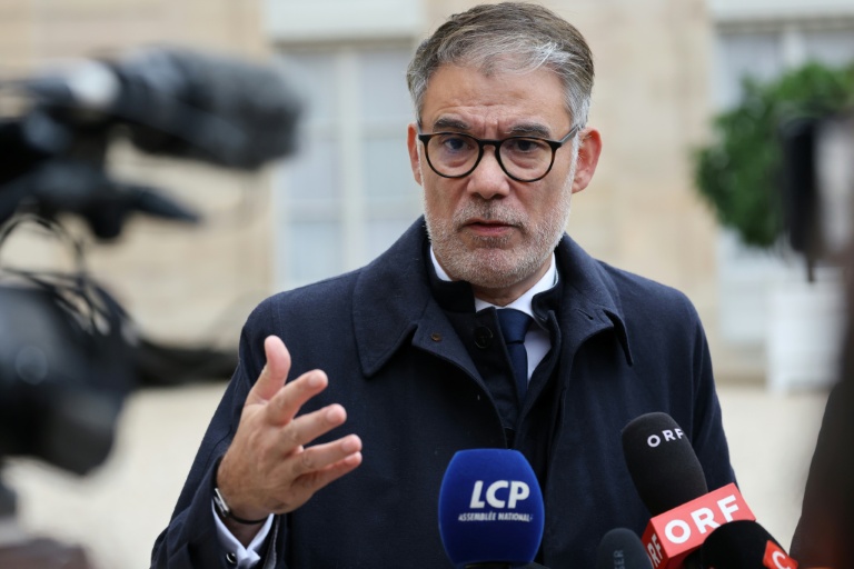 Le Premier secrétaire du Parti socialiste Olivier Faure, le 10 octobre 2025 à l'Elysée, à Paris