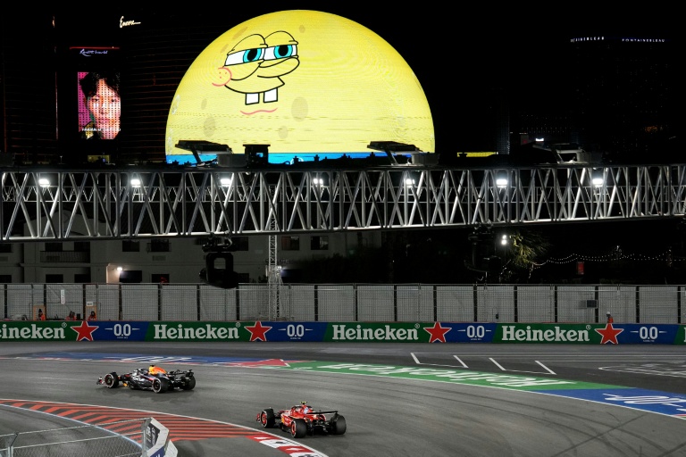 Vue du circuit de Las Vegas lors du Grand Prix de Formule 1 le 23 novembre 2024