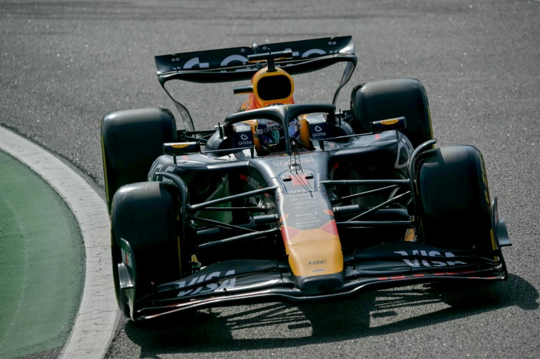 Max Verstappen (Red Bull) lors des qualifications de la course sprint du GP du Brésil sur le circuit d'Interlagos, le 7 novembre 2025