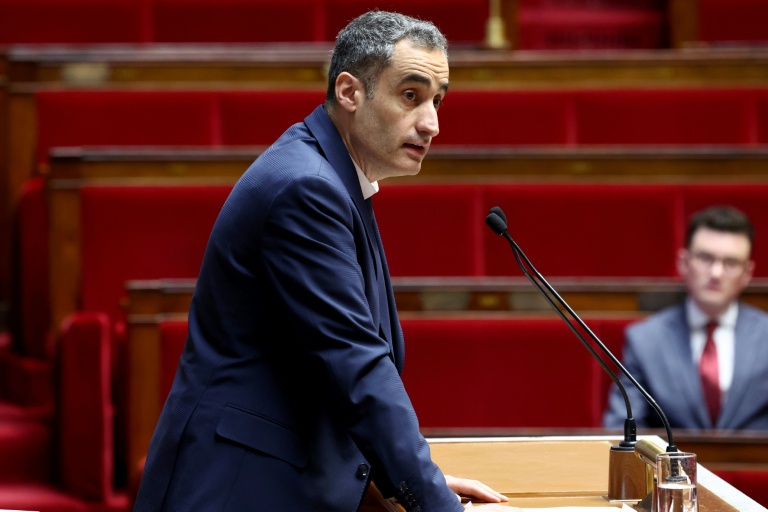 Le député écologiste de Gironde Nicolas Thierry le 4 avril 2024 à l'Assemblée nationale