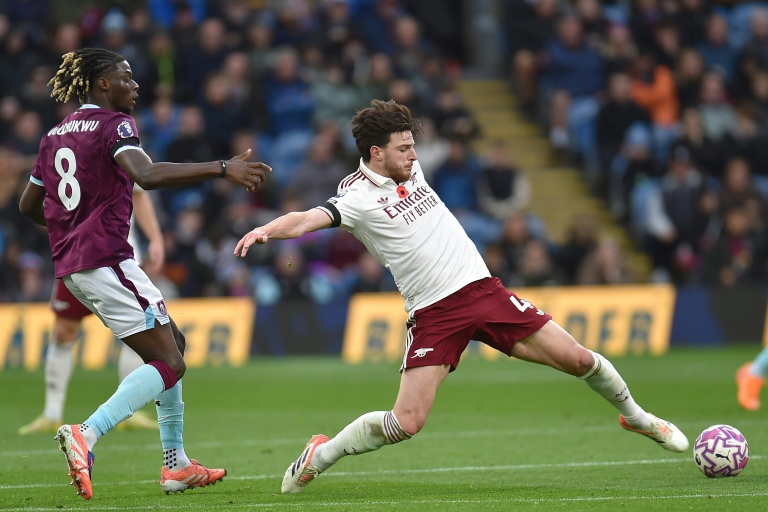 Le milieu d'Arsenal Declan Rice lors de la victoire contre Burnley, le 1er novembre 2025 à Londres