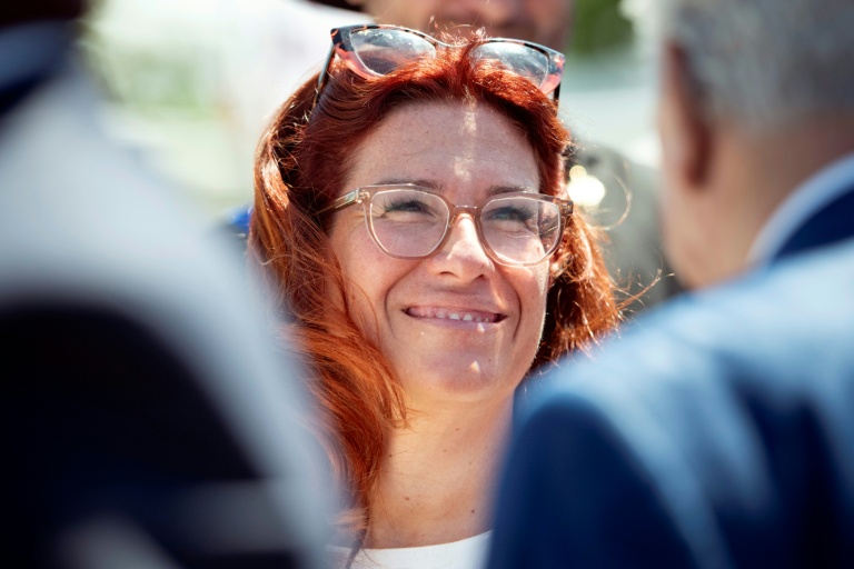 La présidente de l'Assemblée provinciale du Sud, Sonia Backes, à Nouméa, en Nouvelle-Calédonie, le 10 novembre 2025