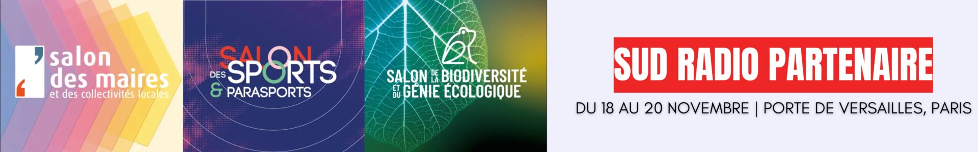 salon des maires, salon de la biodiversité, salon du sport et parasport