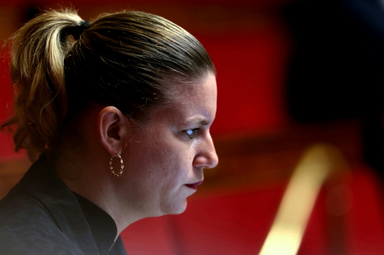 La présidente des députés LFI Mathilde Panot, le 22 octobre   à Paris