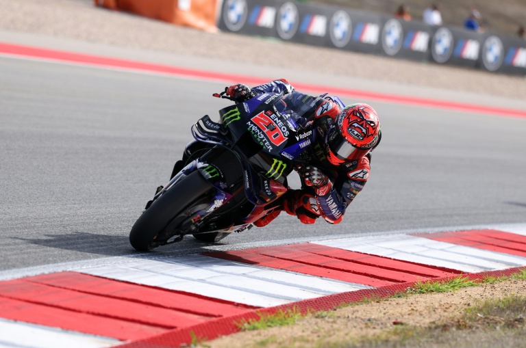 Le Français Fabio Quartararo, sur Yamaha, a terminé 6e du Grand Prix du Portugal de MotoGP à Portimao, le 9 novembre 2025