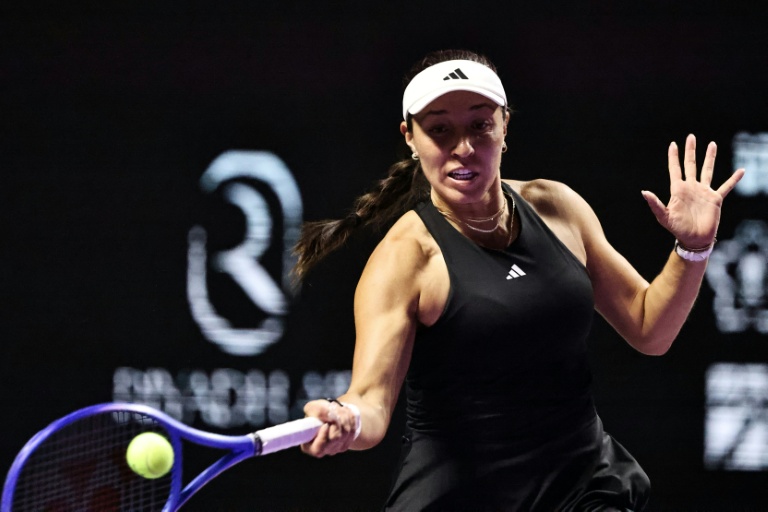 L'Américaine Jessica Pegula en match de poule du Masters contre la Bélarusse Aryna Sabalenka le 4 novembre 2025 à Ryad