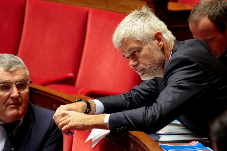 Le patron des députés LR, Laurent Wauquiez, à l'Assemblée nationale le 3 décembre 2025
