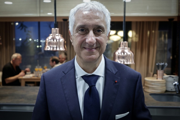 Stéphane Layani président du Marché international de Rungis, à Rungis dans le Val-de-Marne au sud de Paris, le 10 décembre 2025.