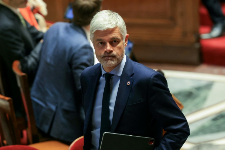 Le patron des députés LR Laurent Wauquiez à l'Assemblée nationale, le 31 octobre 2025 à Paris