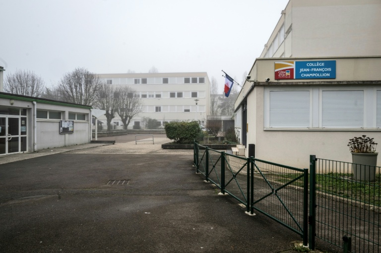Le collège et lycée Jean-François Champollion à Dijon, le 13 décembre 2025 en Côte-d'Or