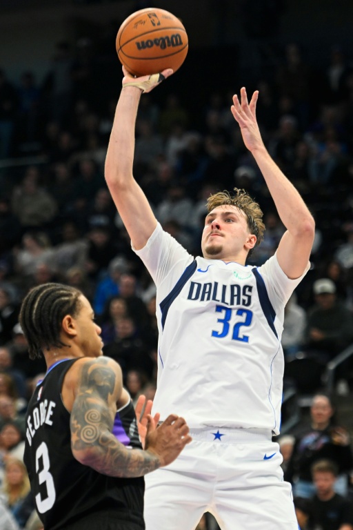 Cooper Flagg lors du match NBA des Dallas Mavericks contre le Utah Jazz, le 15 décembre 2025 à Salt Lake City