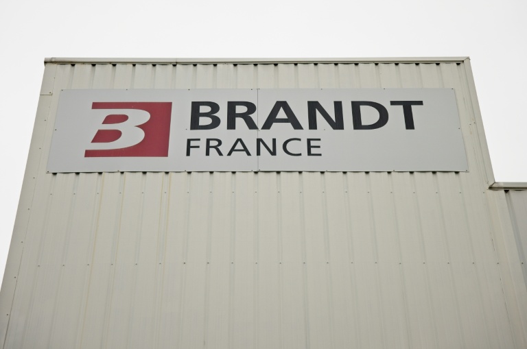La façade de l'usine Brandt située à Orléans (Loiret), le 15 novembre 2021