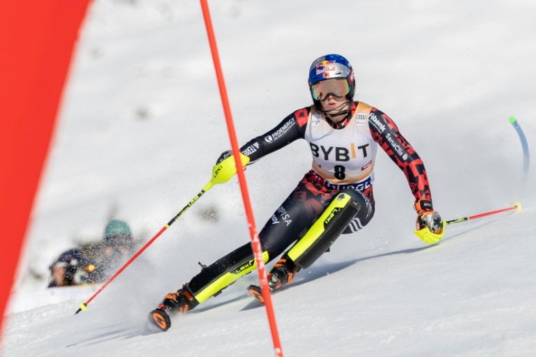 Lara Colturi lors du slalom de Gurgl, le 23 novembre 2025