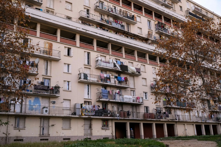 La Cité des Rosiers dans les quartiers Nord de Marseille le 9 décembre 2025