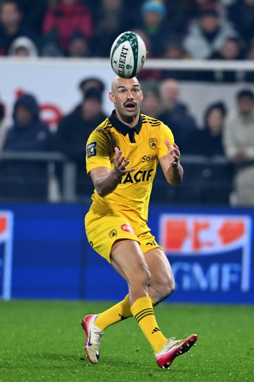 Dillyn Leyds lors du match de Top 14 de La Rochelle à Pau, le 30 novembre 2025